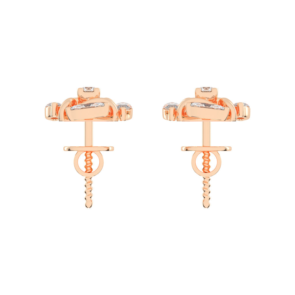 Celestial Marquise Bloom Diamond Cluster Studs