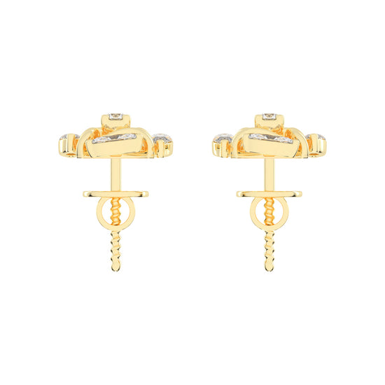 Celestial Marquise Bloom Diamond Cluster Studs