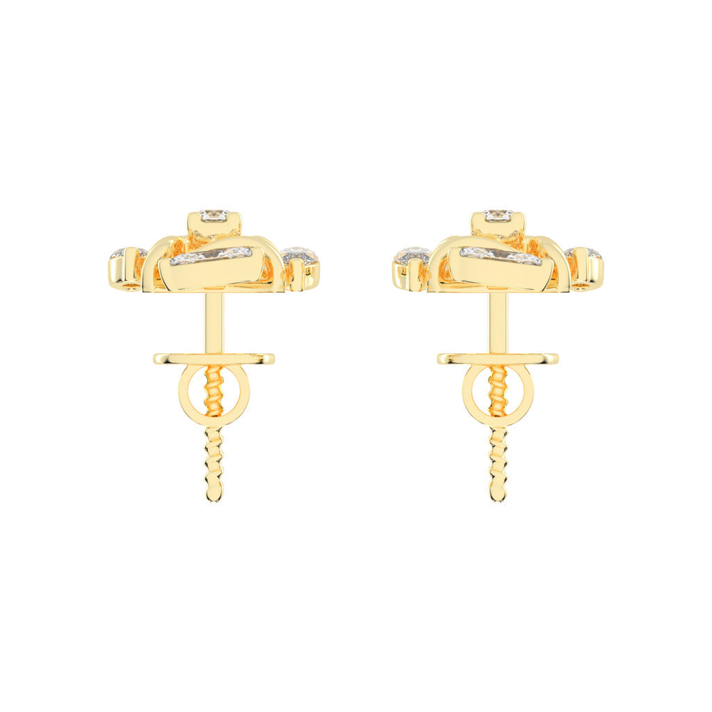 Celestial Marquise Bloom Diamond Cluster Studs