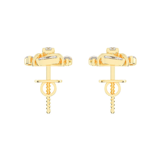 Celestial Marquise Bloom Diamond Cluster Studs
