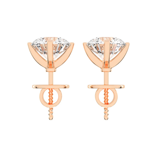 Timeless Brilliance Solitaire Diamond Studs