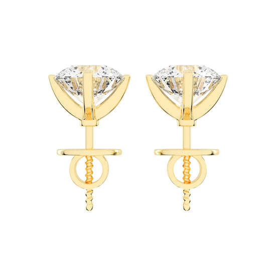 Timeless Brilliance Solitaire Diamond Studs