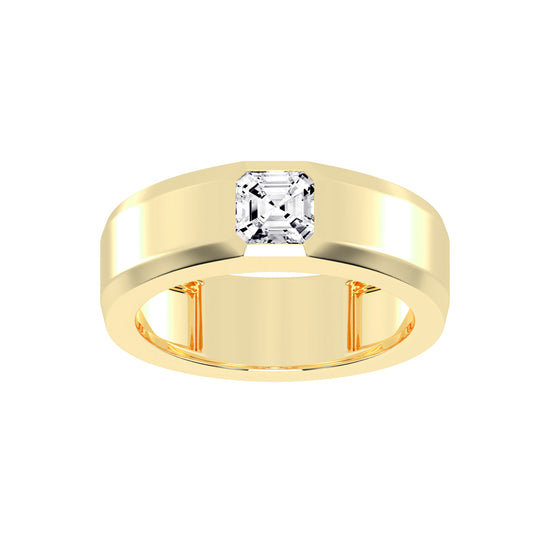 1Ct Asscher Shape Rings