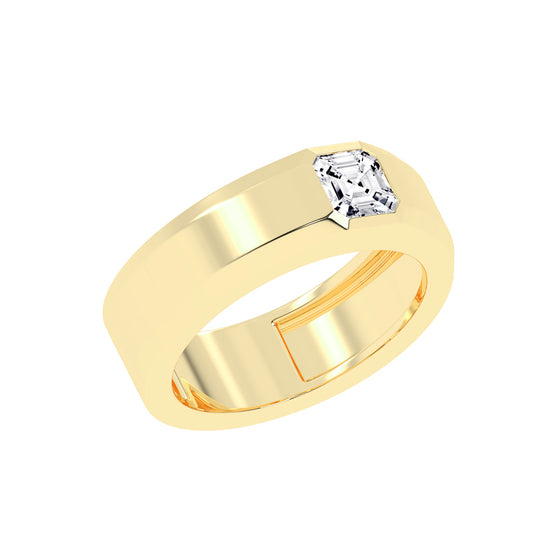 1Ct Asscher Shape Rings