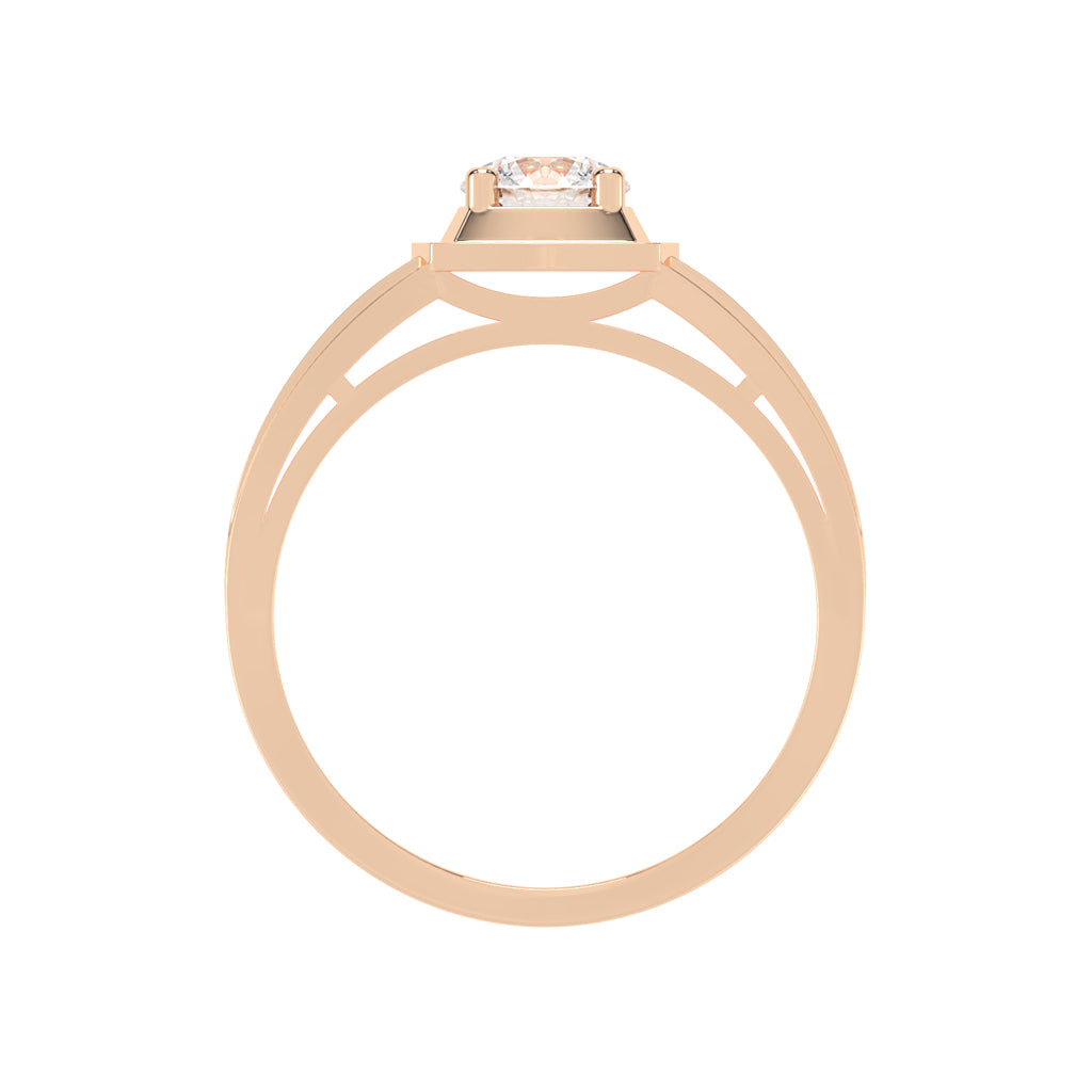 075Ct Round Shape Rings