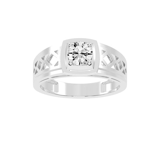 075Ct Round Shape Rings