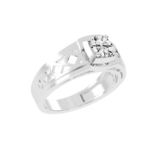 075Ct Round Shape Rings