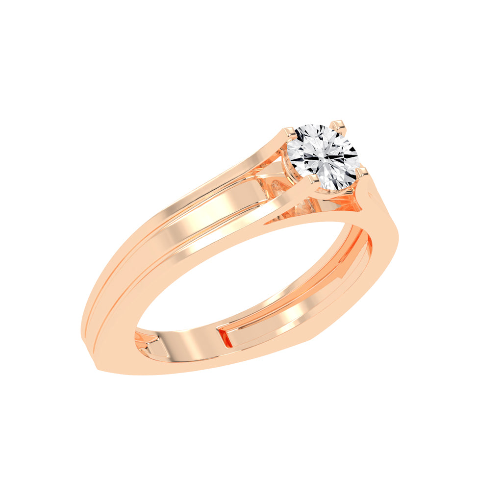 075Ct Round Shape Rings