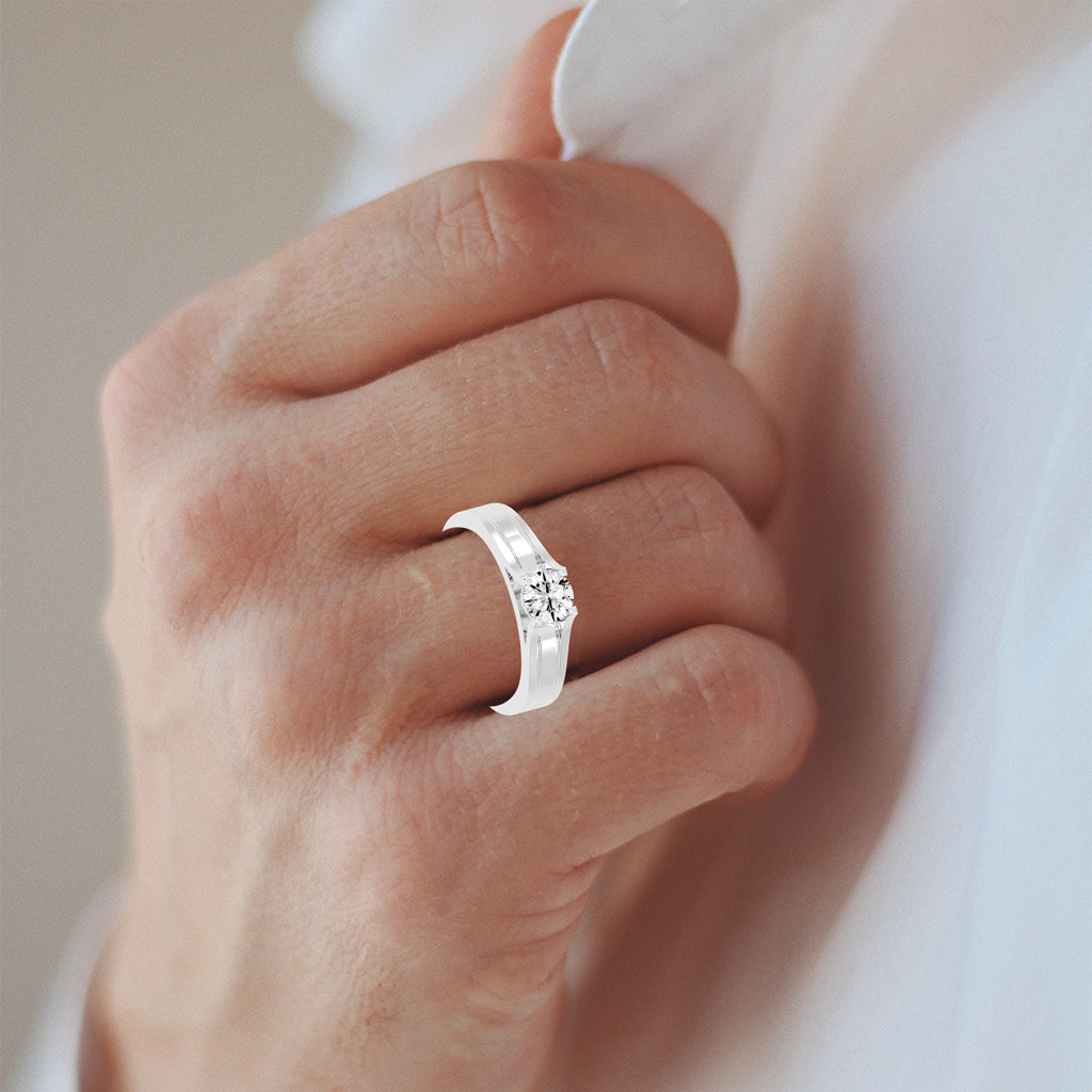 0.75Ct Round Shape Rings