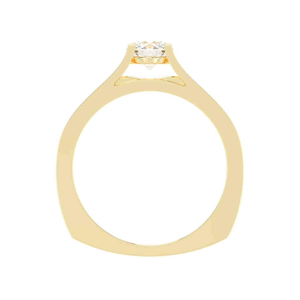 075Ct Round Shape Rings