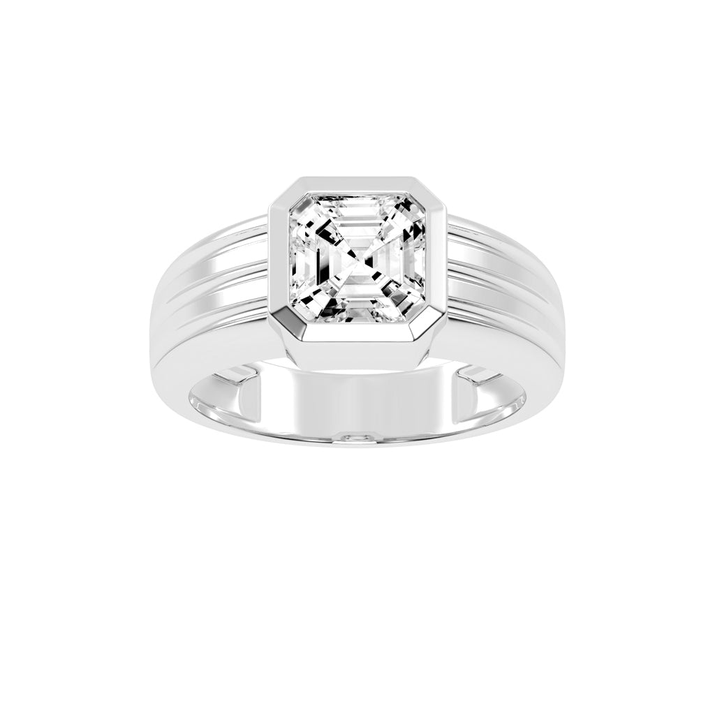 2.50Ct Asscher Shape Rings