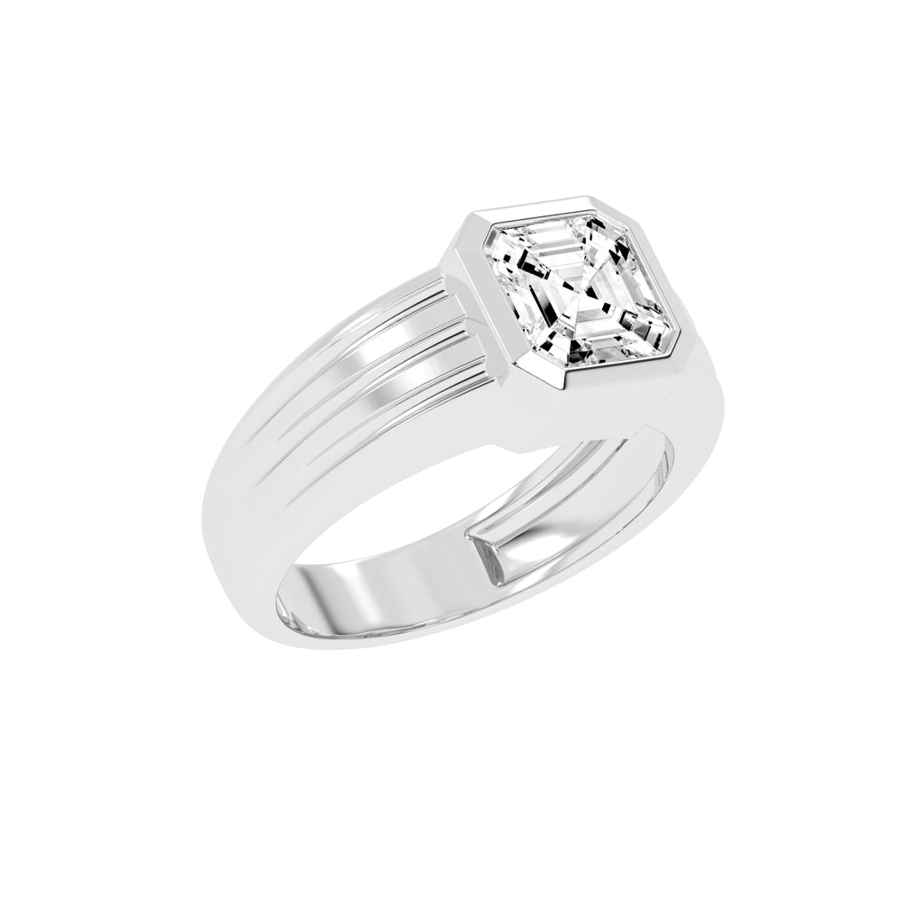 2.50Ct Asscher Shape Rings