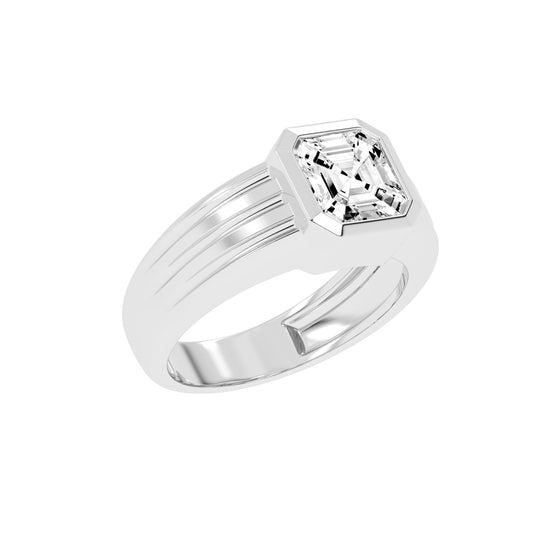 2.50Ct Asscher Shape Rings