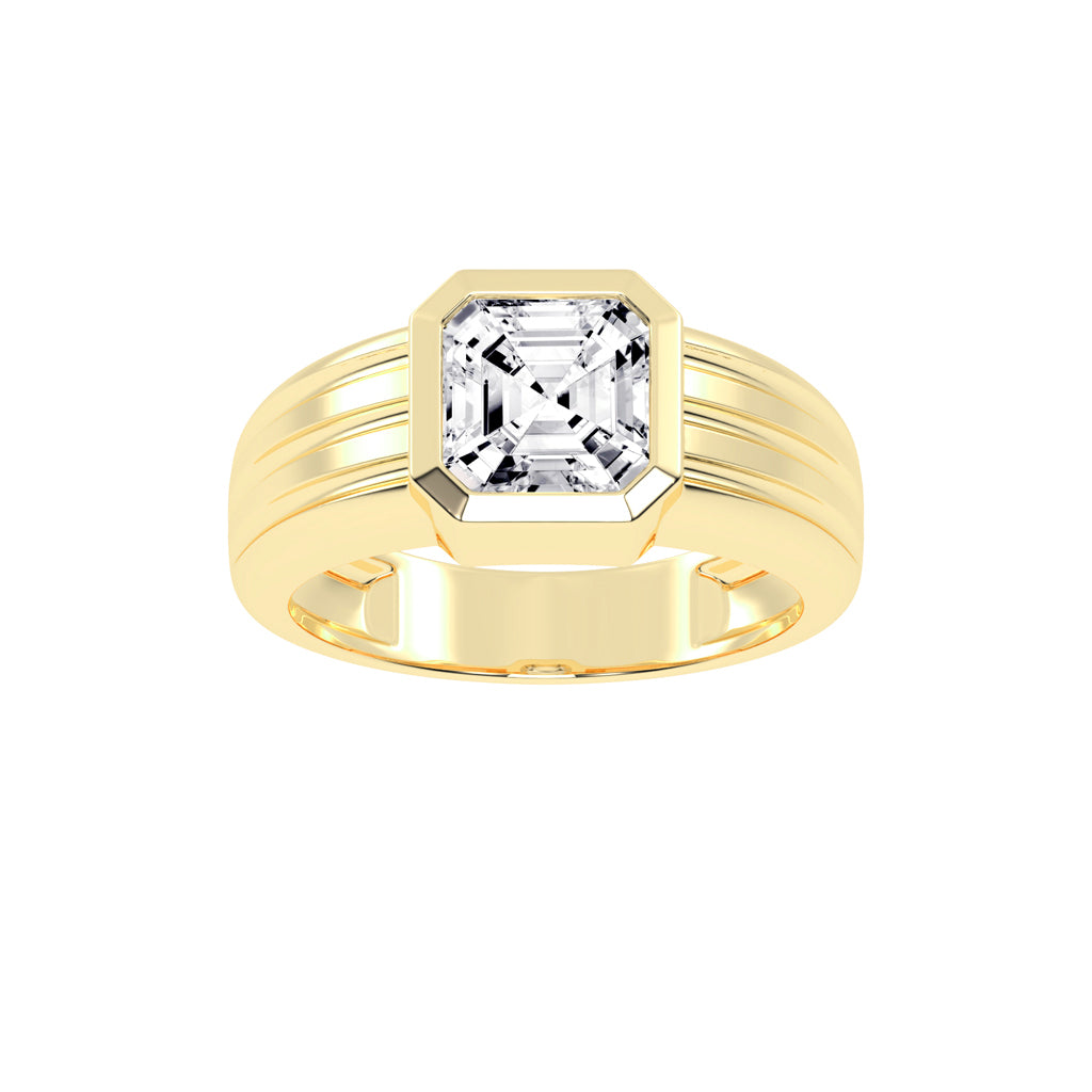 2.50Ct Asscher Shape Rings