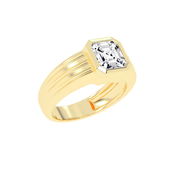 2.50Ct Asscher Shape Rings