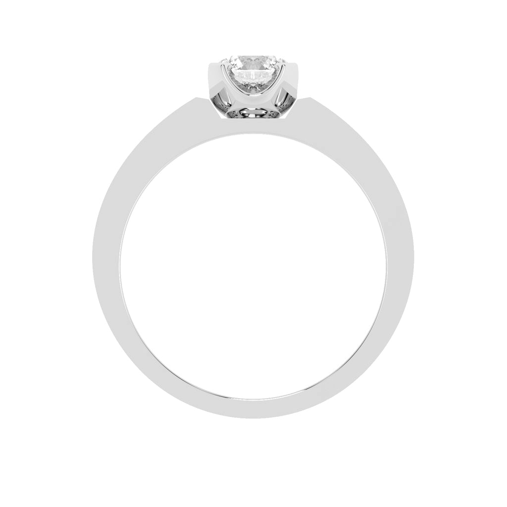 1.00Ct Round Shape Solitaire Mes'Ring