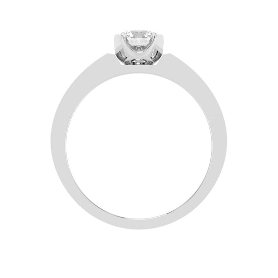 1.00Ct Round Shape Solitaire Mes'Ring