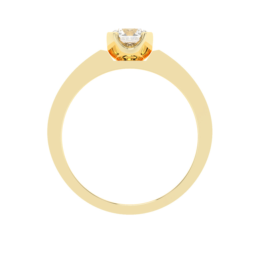 1.00Ct Round Shape Solitaire Mes'Ring