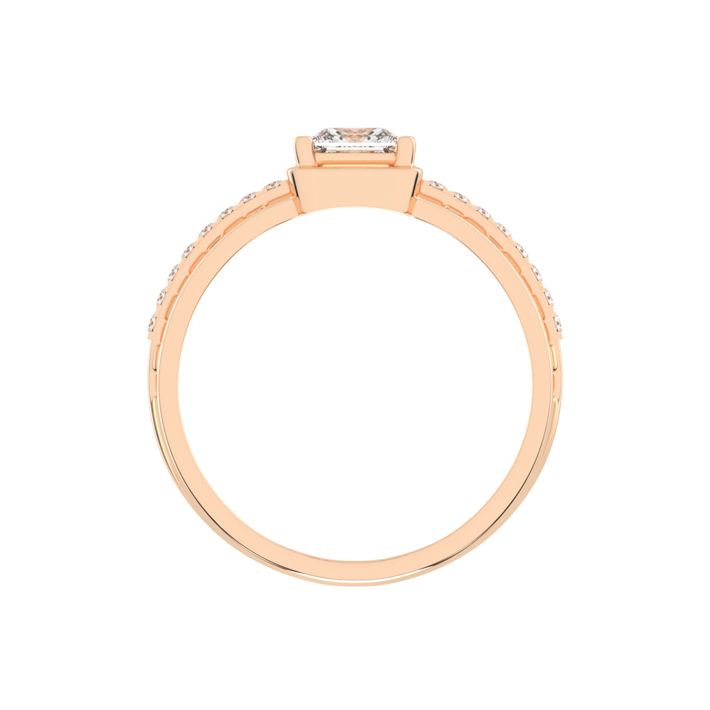 1Ct Princess Cut Solitaire