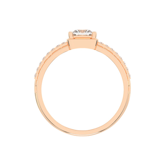 1Ct Princess Cut Solitaire