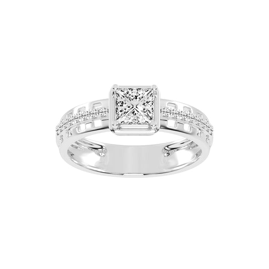 1Ct Princess Cut Solitaire