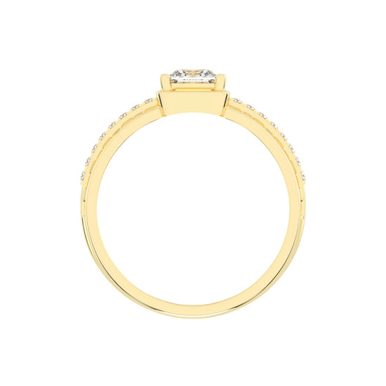 1Ct Princess Cut Solitaire