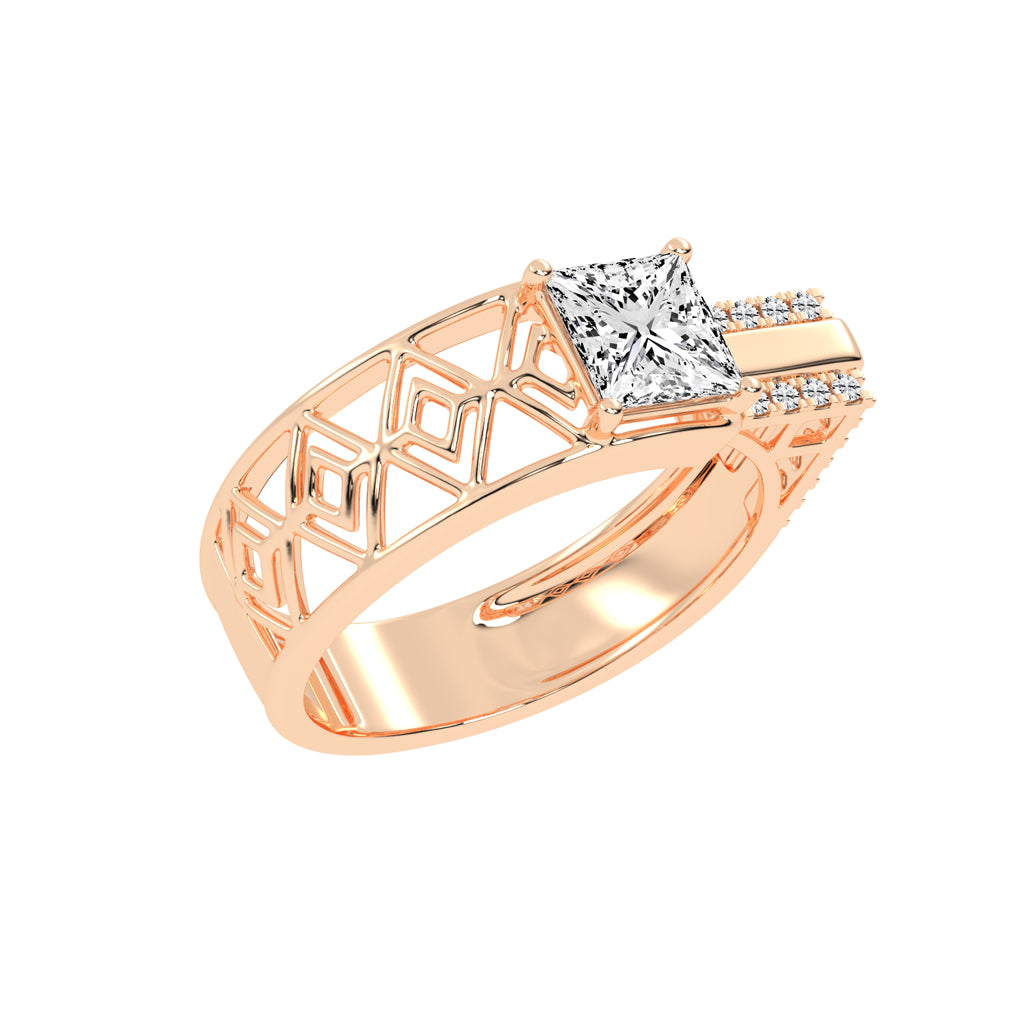 175Ct Princess Shape Solitaire