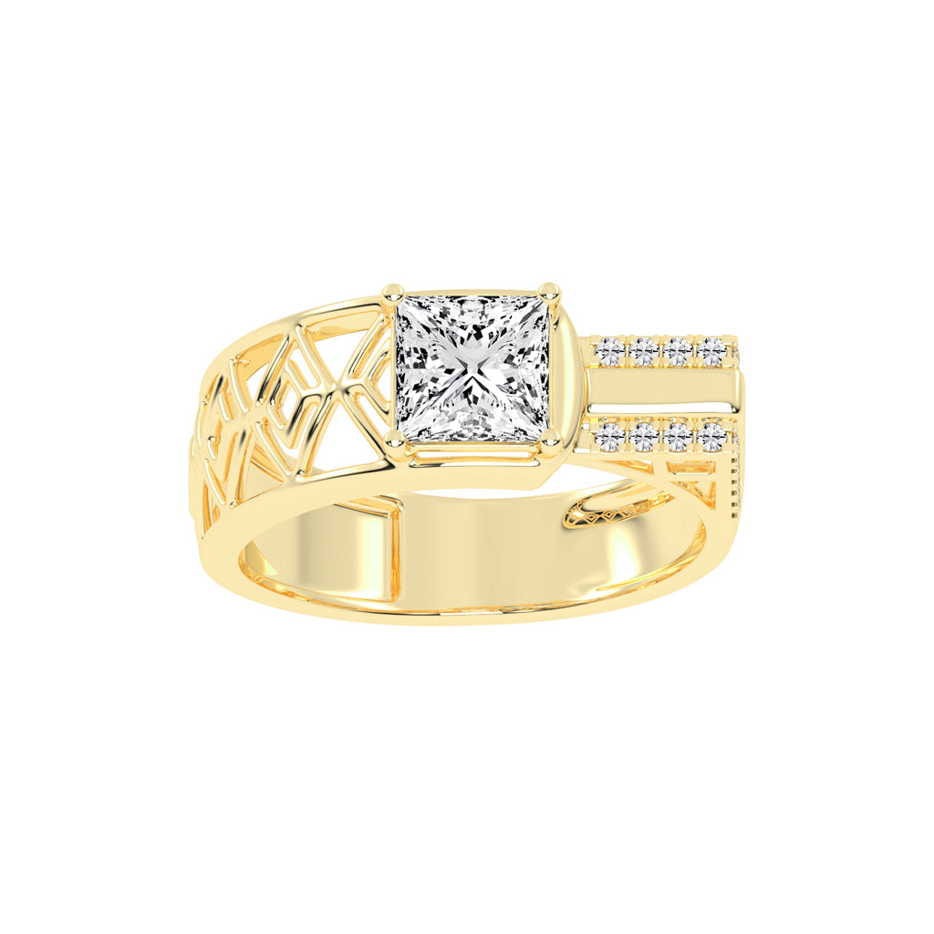 1.75Ct Princess Shape Solitaire