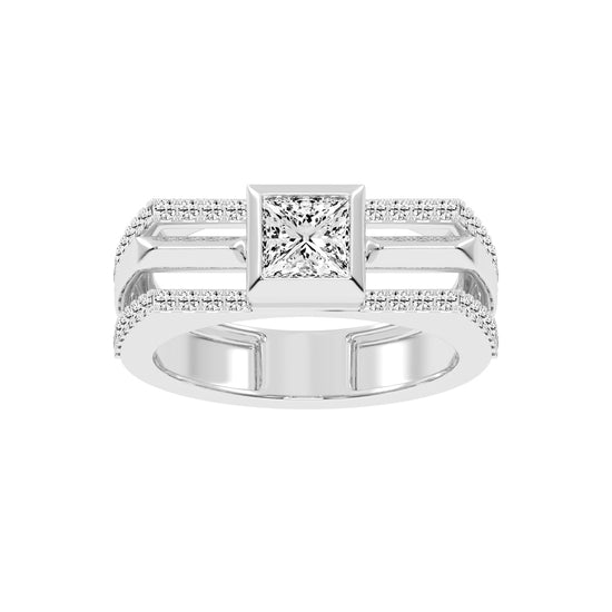 1.50Ct Princess Shape Solitaire