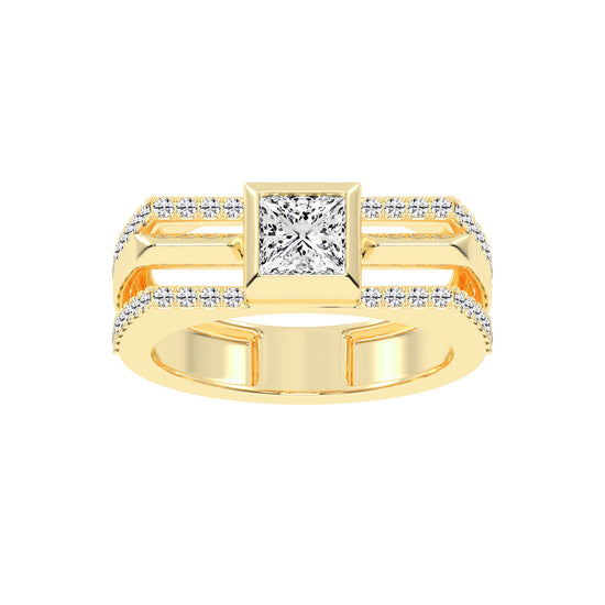 1.50Ct Princess Shape Solitaire