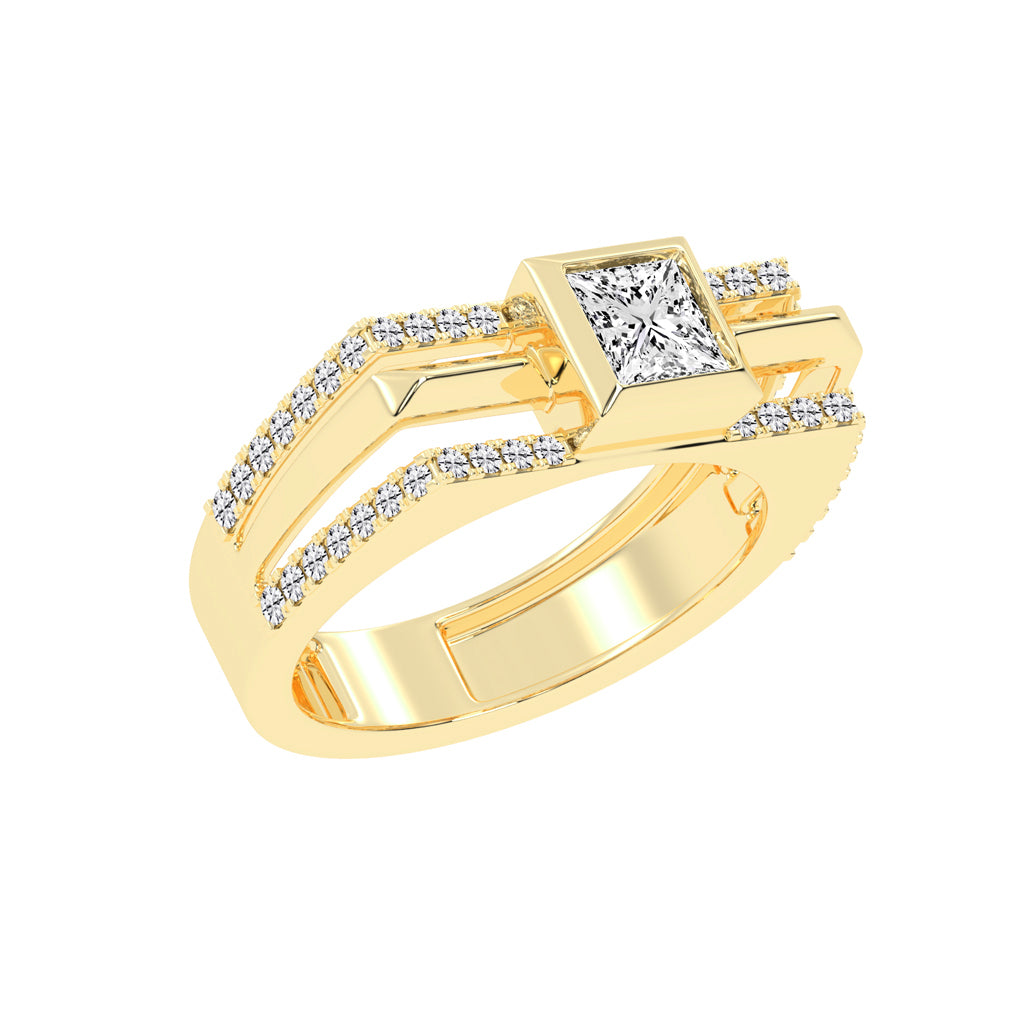 1.50Ct Princess Shape Solitaire