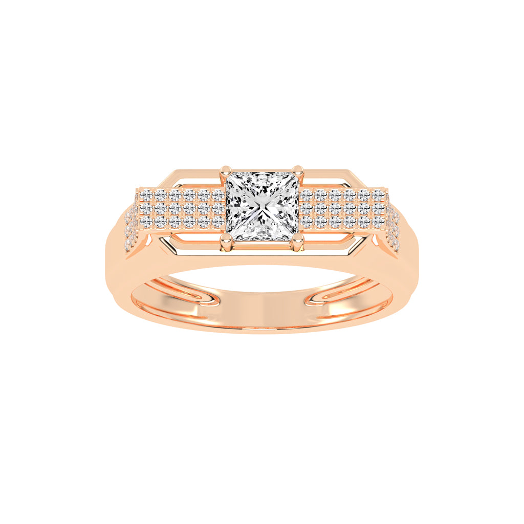 125Ct Princess cut Graceful Solitaire