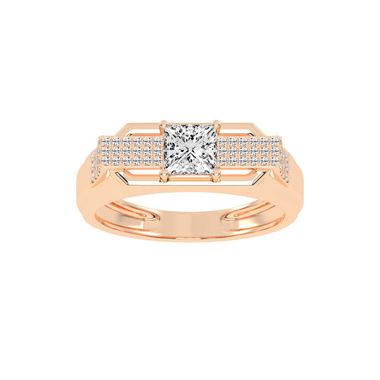 1.25Ct Princess cut Graceful Solitaire
