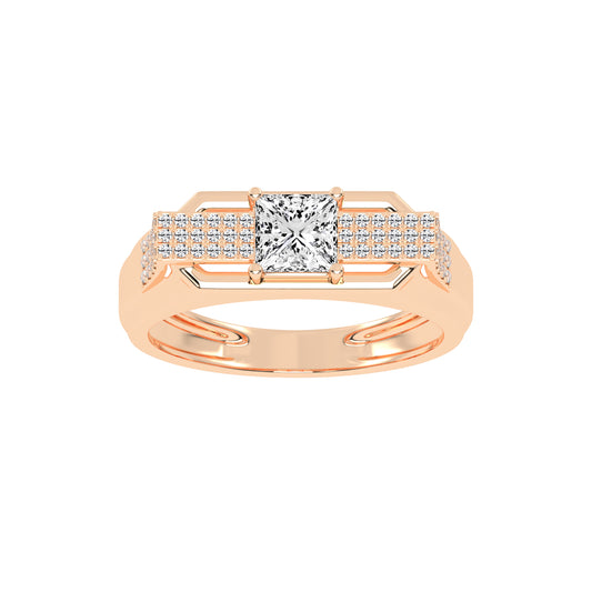 125Ct Princess cut Graceful Solitaire