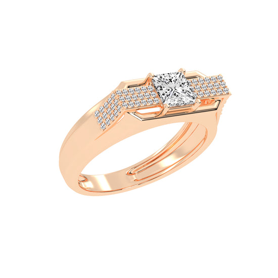 125Ct Princess cut Graceful Solitaire