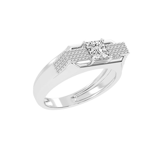 1.25Ct Princess cut Graceful Solitaire