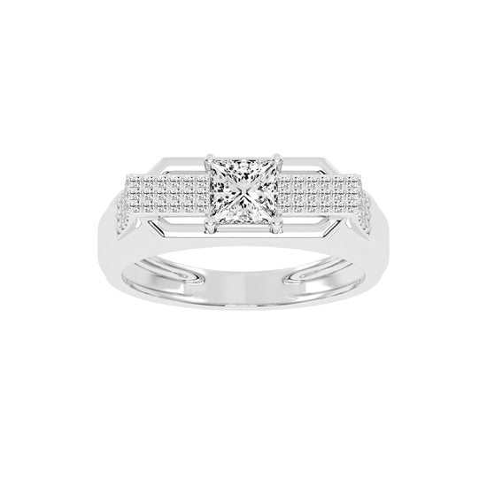 125Ct Princess cut Graceful Solitaire