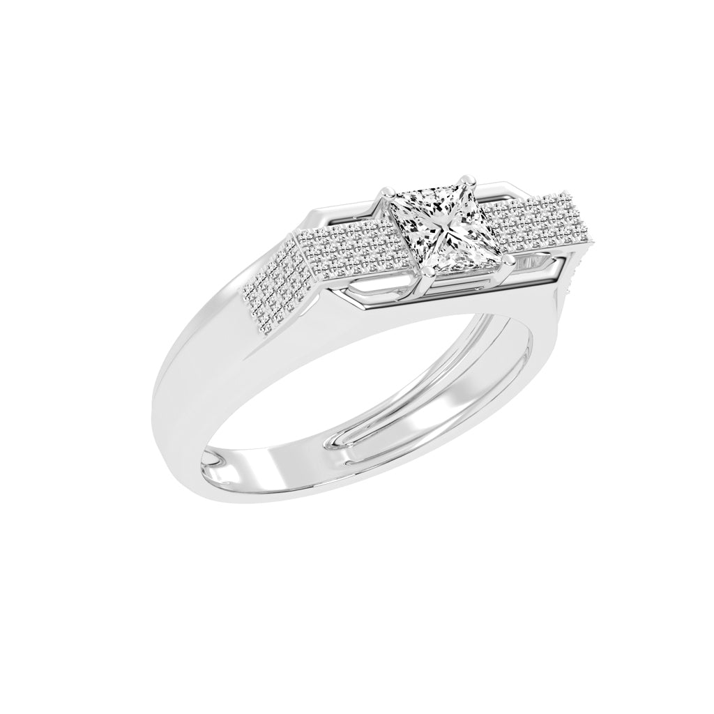 125Ct Princess cut Graceful Solitaire