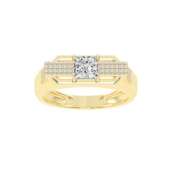 1.25Ct Princess cut Graceful Solitaire