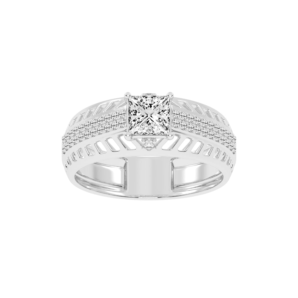1.25Ct Princess Cut Solitaire