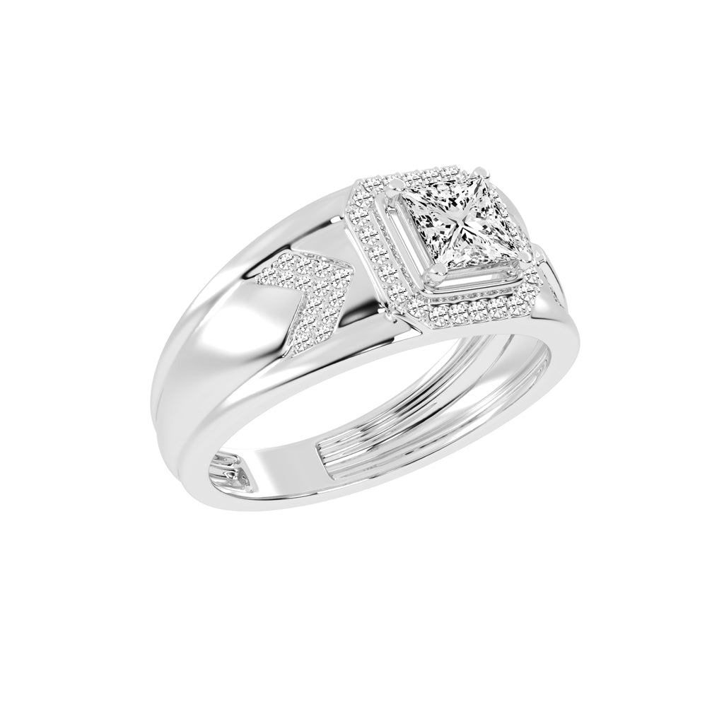 1.25Ct Princess Shape Solitaire