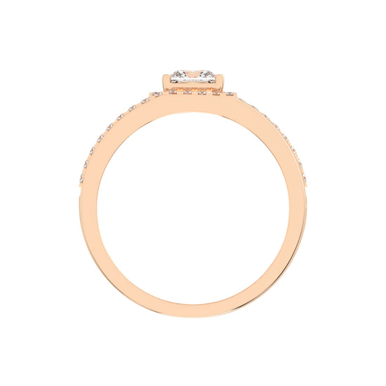 1.25Ct Princess Shape Solitaire