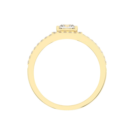 1.25Ct Princess Shape Solitaire