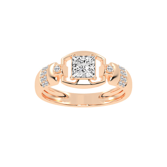1Ct Princess Shape Solitaire