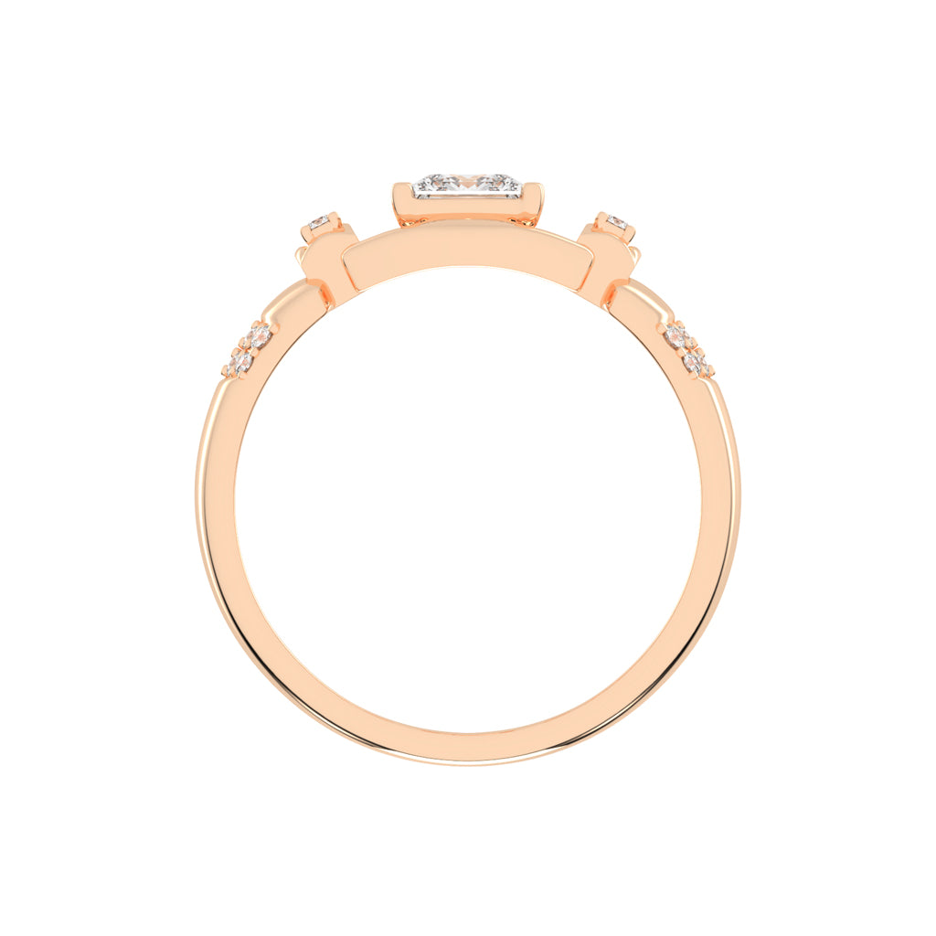 1Ct Princess Shape Solitaire