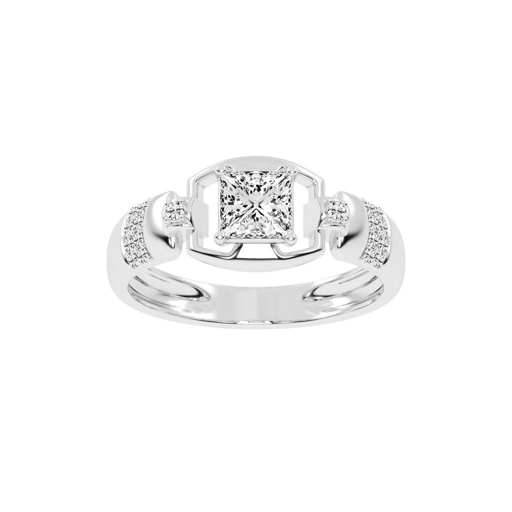 1Ct Princess Shape Solitaire