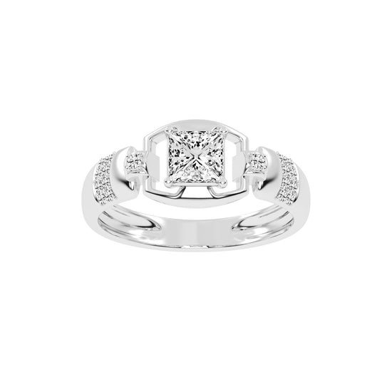 1Ct Princess Shape Solitaire