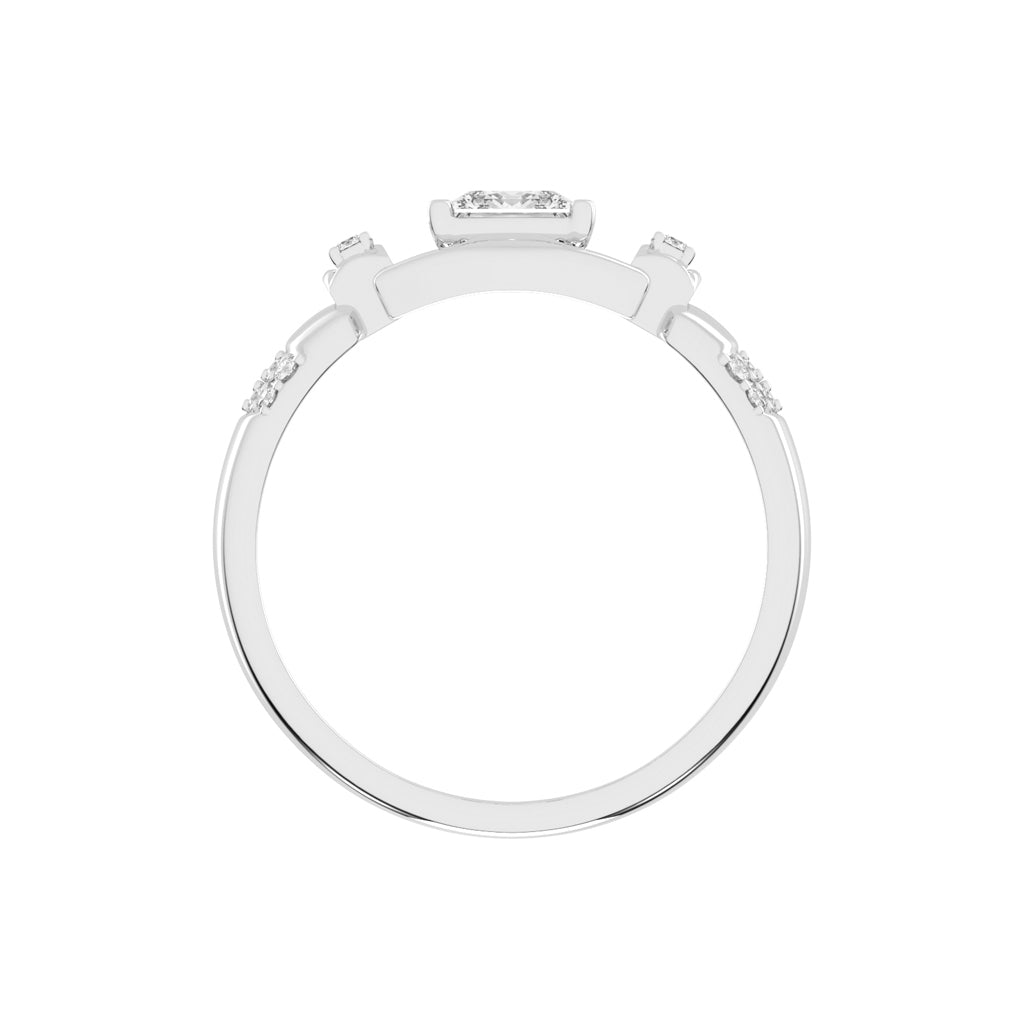 1Ct Princess Shape Solitaire