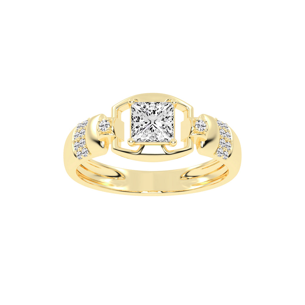1Ct Princess Shape Solitaire