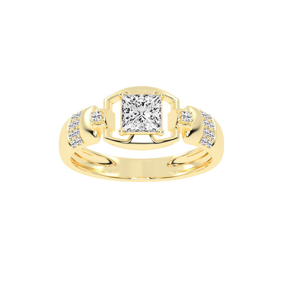 1Ct Princess Shape Solitaire